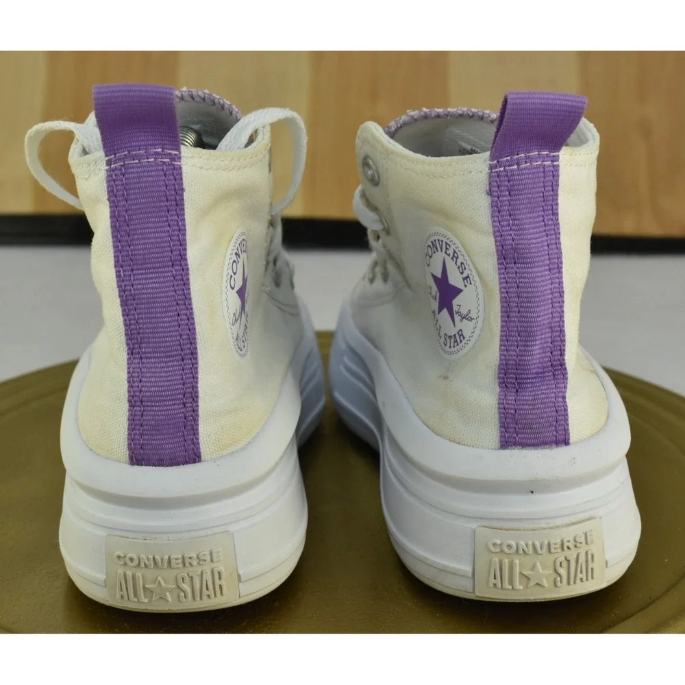 Converse Chuck Taylor All Star Move Kid Shoes Size 1.5 White Platform Sneakers